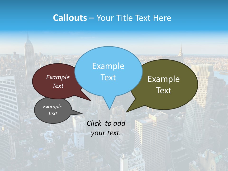 Empire State Building York Gratte PowerPoint Template