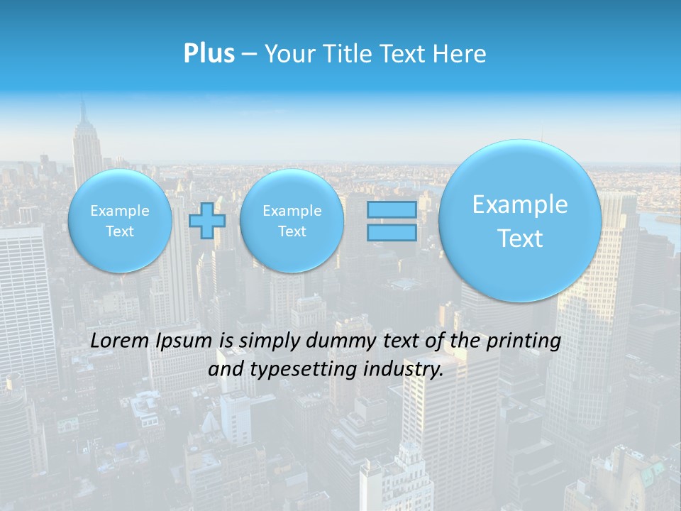 Empire State Building York Gratte PowerPoint Template