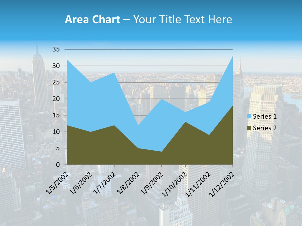 Empire State Building York Gratte PowerPoint Template
