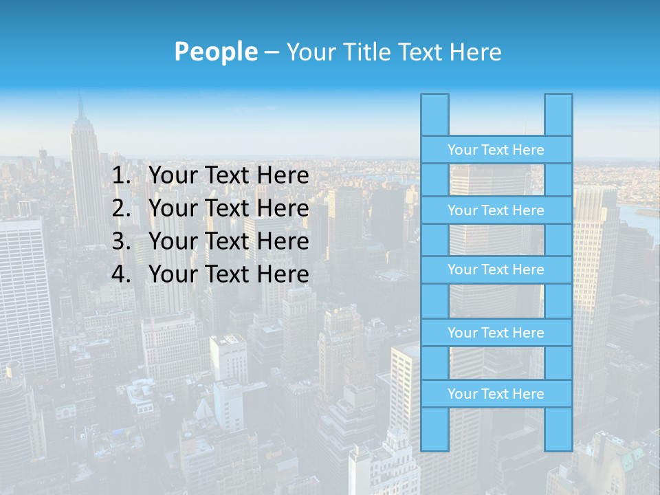Empire State Building York Gratte PowerPoint Template