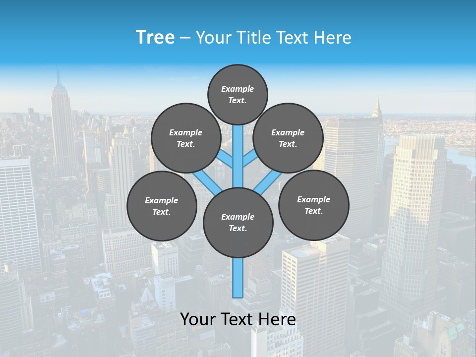 Empire State Building York Gratte PowerPoint Template