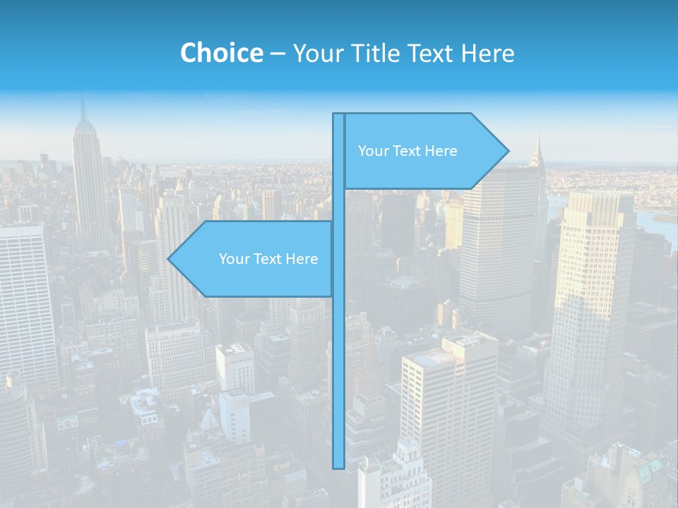 Empire State Building York Gratte PowerPoint Template