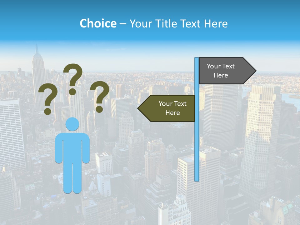 Empire State Building York Gratte PowerPoint Template