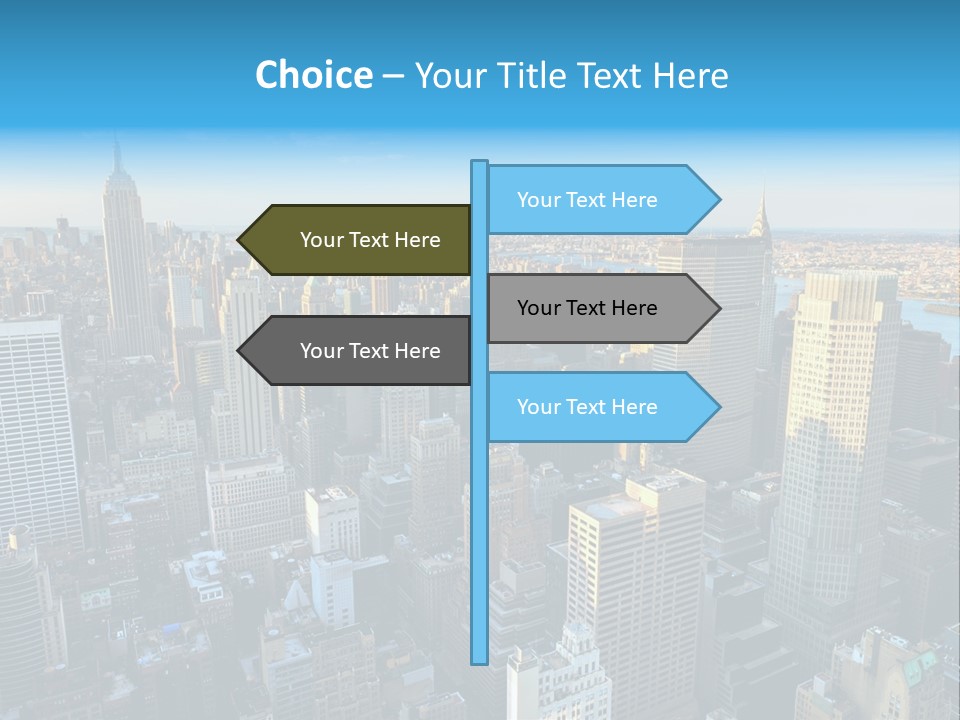 Empire State Building York Gratte PowerPoint Template