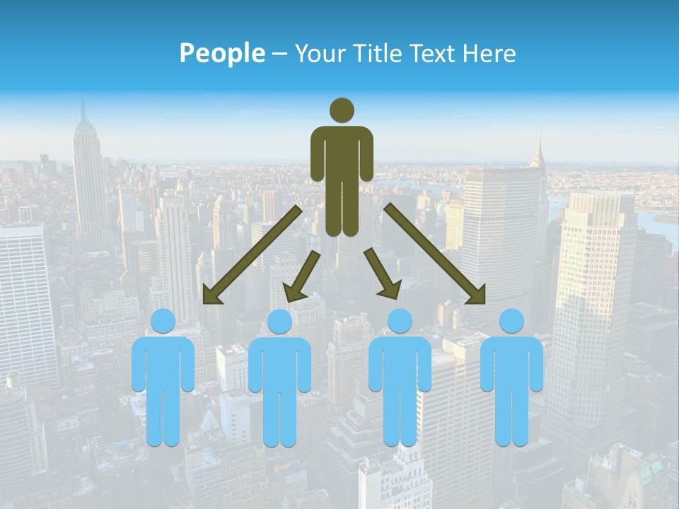 Empire State Building York Gratte PowerPoint Template