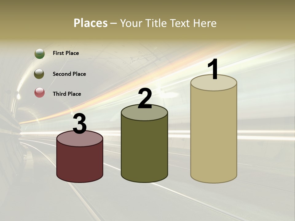 Vitesse Tunnel Strasbourg PowerPoint Template