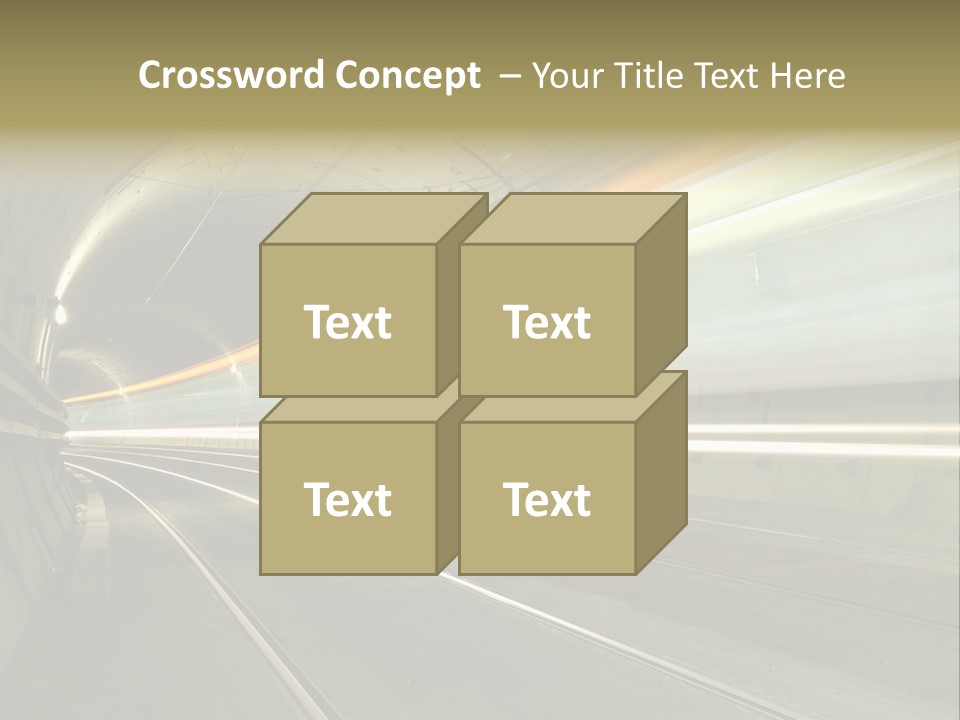 Vitesse Tunnel Strasbourg PowerPoint Template