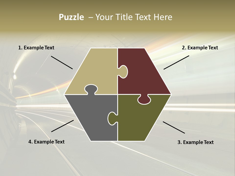 Vitesse Tunnel Strasbourg PowerPoint Template