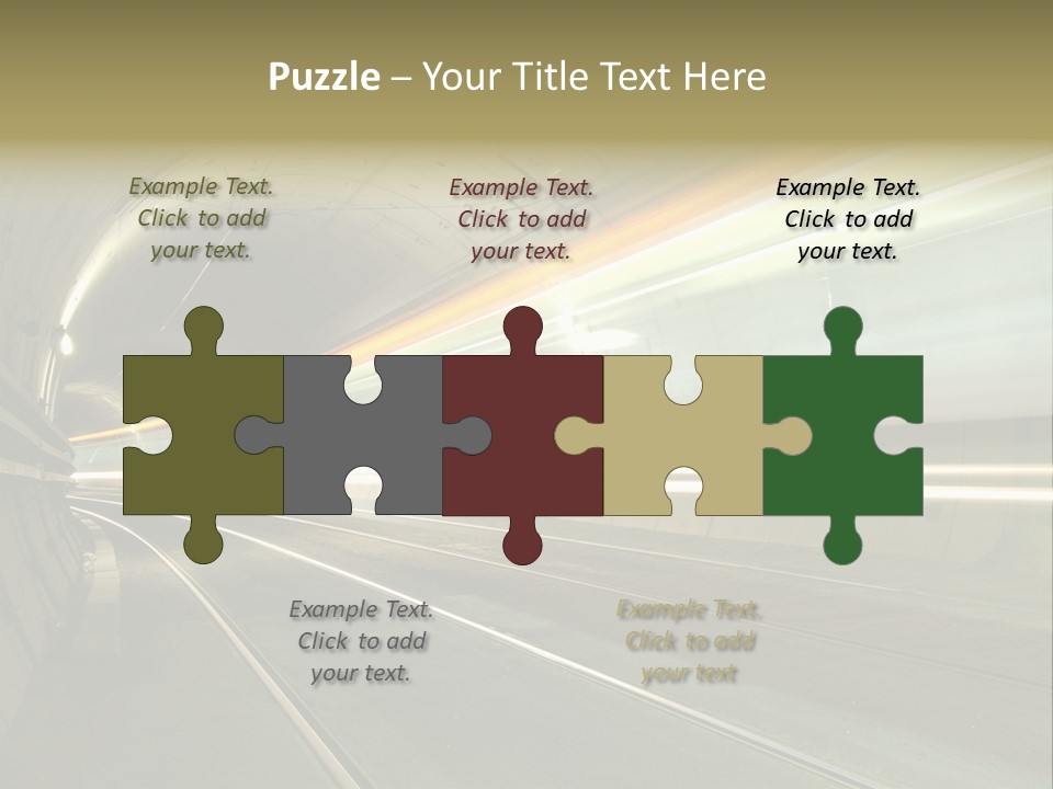 Vitesse Tunnel Strasbourg PowerPoint Template