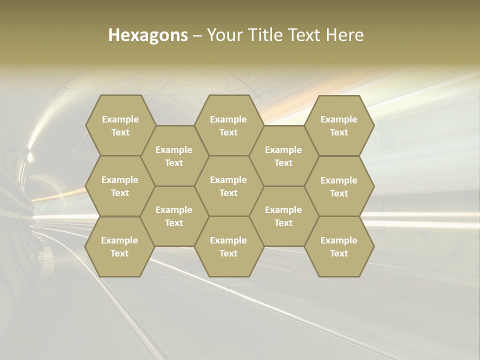 Vitesse Tunnel Strasbourg PowerPoint Template