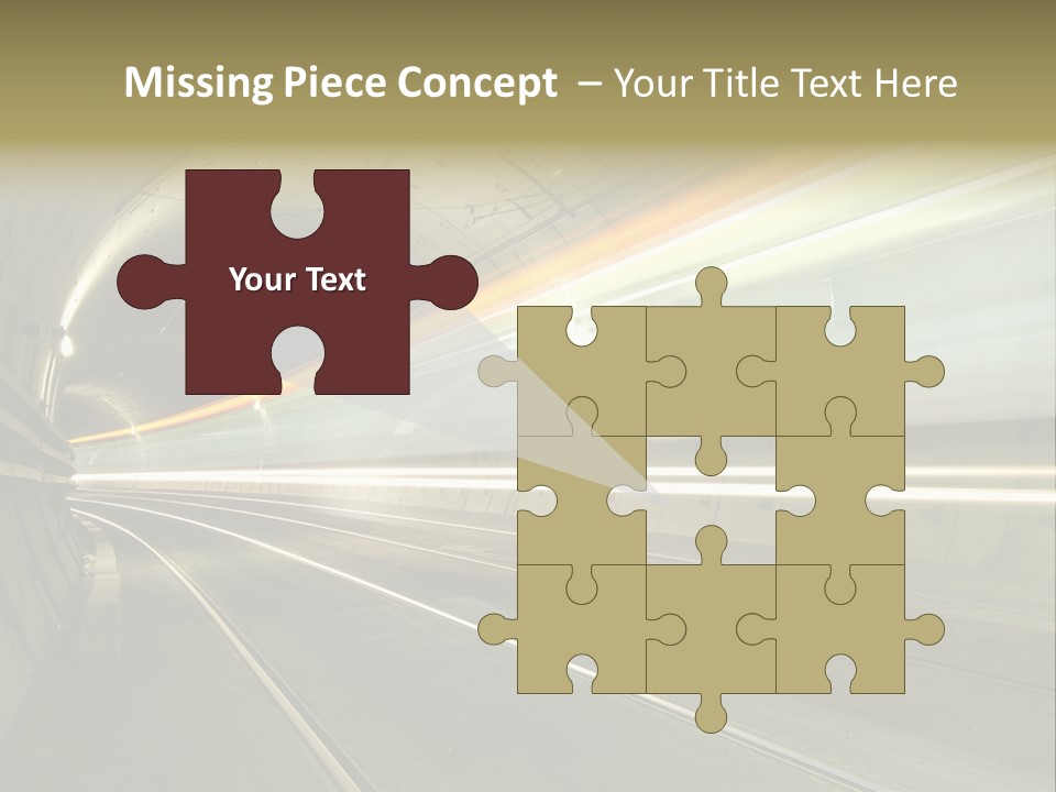 Vitesse Tunnel Strasbourg PowerPoint Template