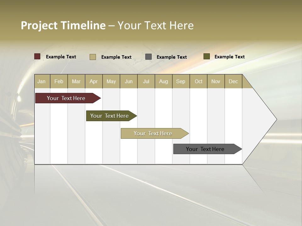 Vitesse Tunnel Strasbourg PowerPoint Template