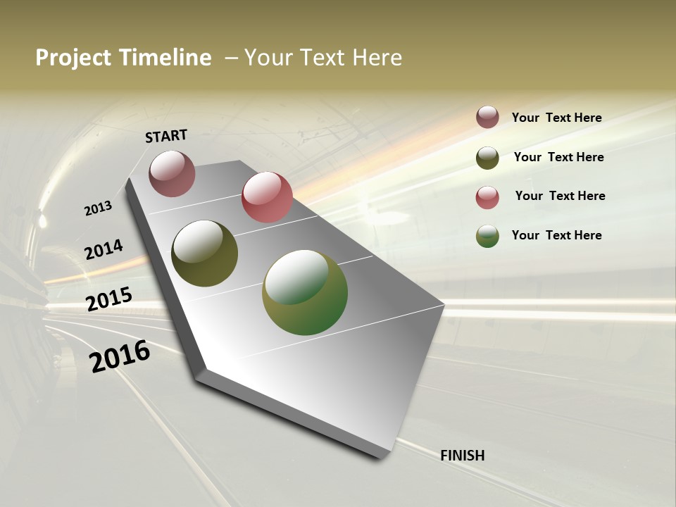 Vitesse Tunnel Strasbourg PowerPoint Template