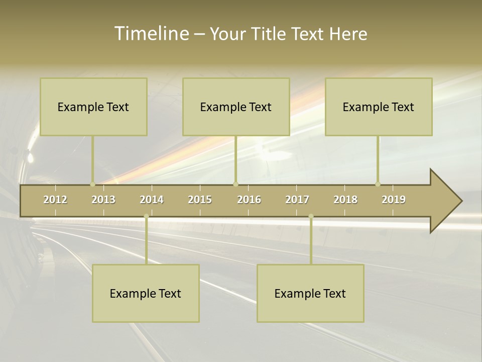 Vitesse Tunnel Strasbourg PowerPoint Template
