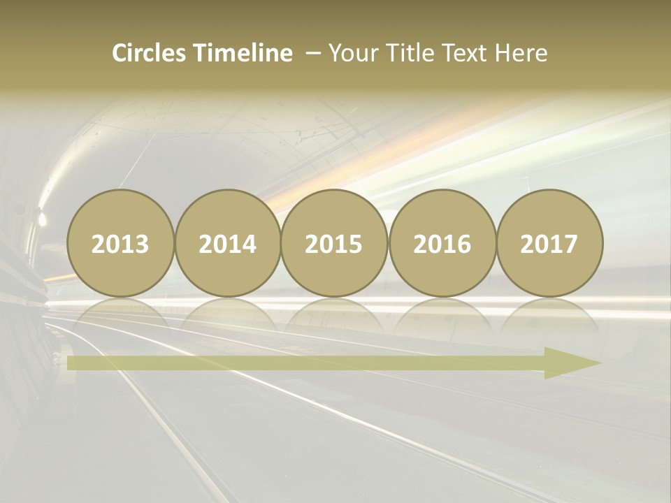 Vitesse Tunnel Strasbourg PowerPoint Template