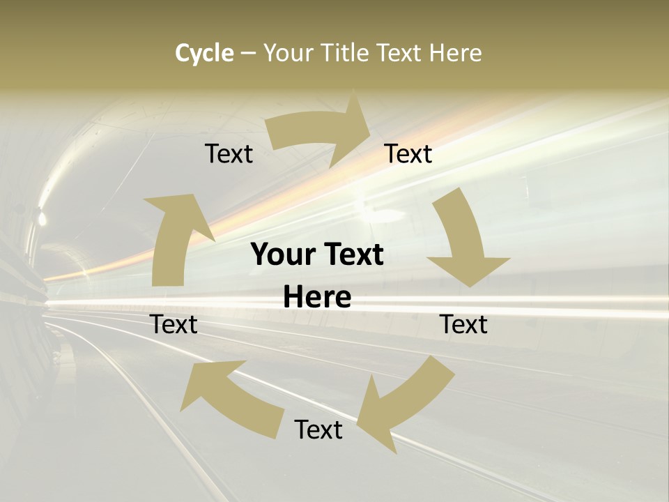 Vitesse Tunnel Strasbourg PowerPoint Template