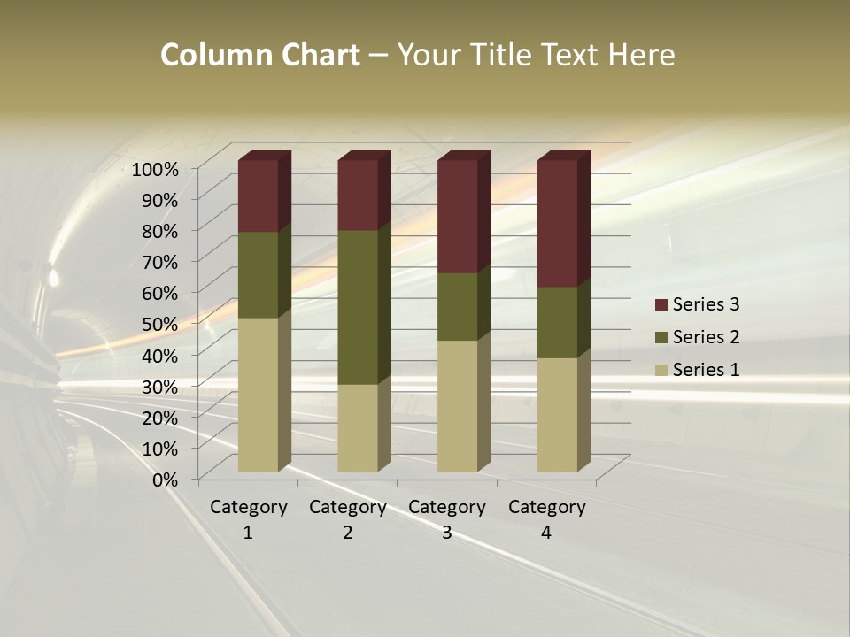Vitesse Tunnel Strasbourg PowerPoint Template