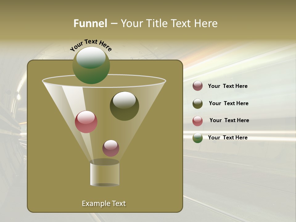 Vitesse Tunnel Strasbourg PowerPoint Template