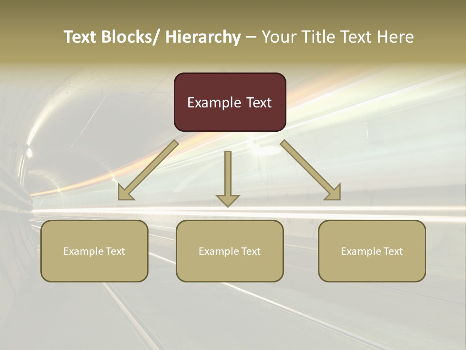 Vitesse Tunnel Strasbourg PowerPoint Template