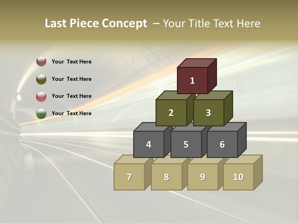 Vitesse Tunnel Strasbourg PowerPoint Template