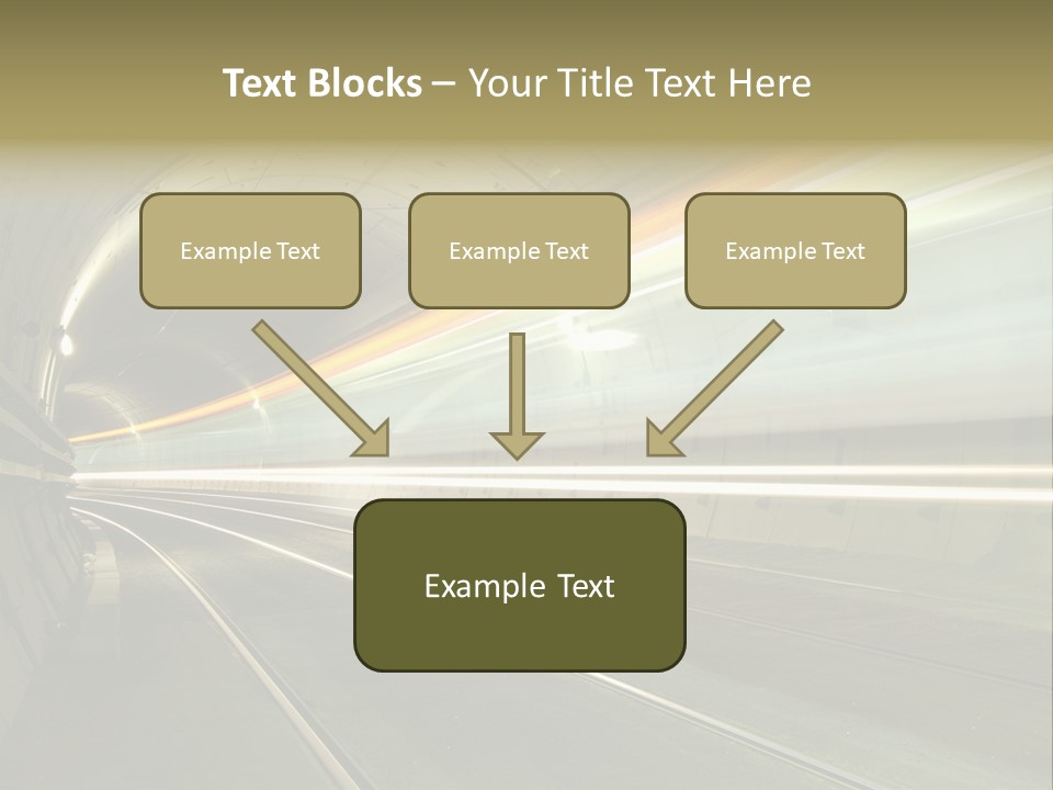 Vitesse Tunnel Strasbourg PowerPoint Template