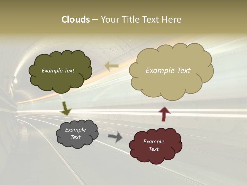 Vitesse Tunnel Strasbourg PowerPoint Template