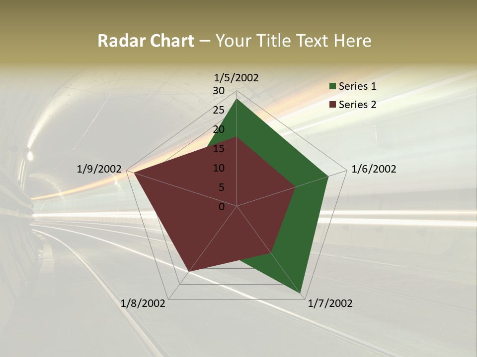 Vitesse Tunnel Strasbourg PowerPoint Template