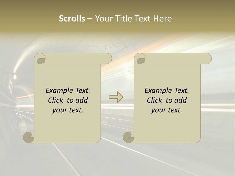 Vitesse Tunnel Strasbourg PowerPoint Template