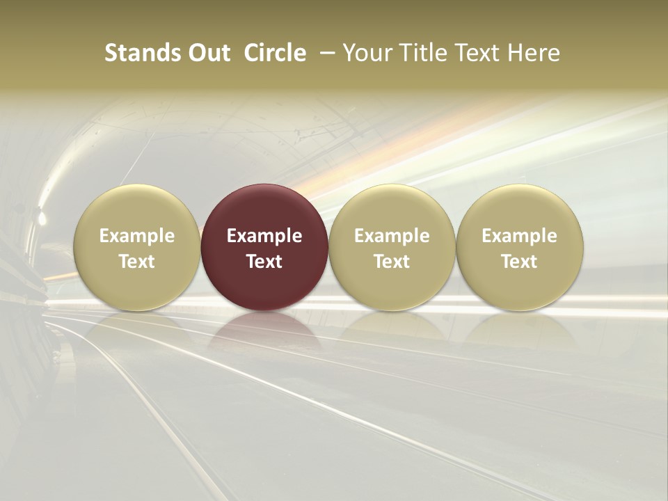 Vitesse Tunnel Strasbourg PowerPoint Template