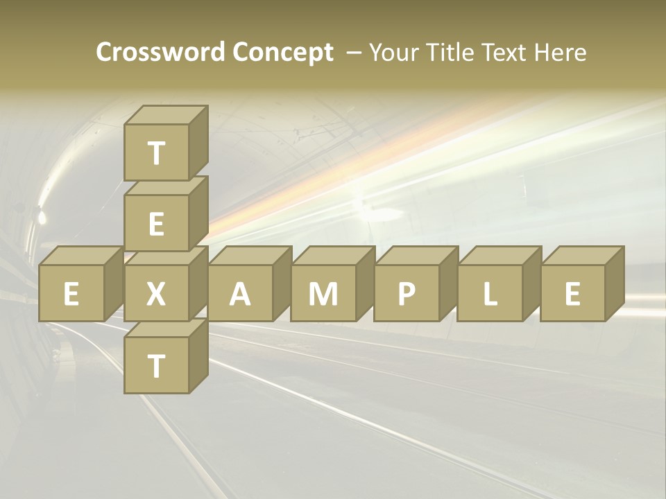 Vitesse Tunnel Strasbourg PowerPoint Template