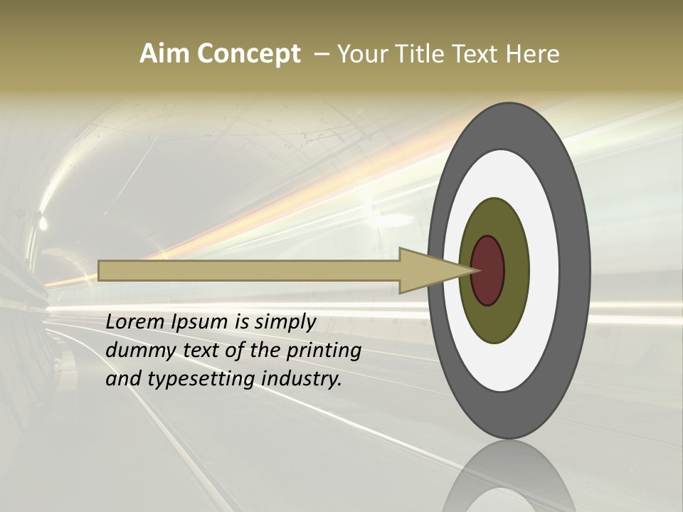 Vitesse Tunnel Strasbourg PowerPoint Template