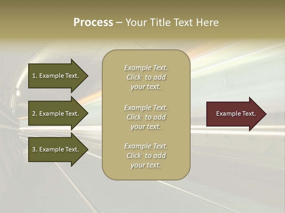 Vitesse Tunnel Strasbourg PowerPoint Template