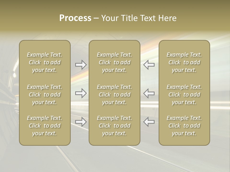Vitesse Tunnel Strasbourg PowerPoint Template