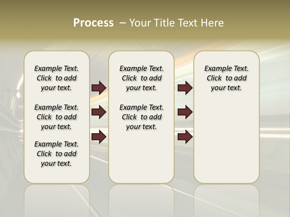 Vitesse Tunnel Strasbourg PowerPoint Template
