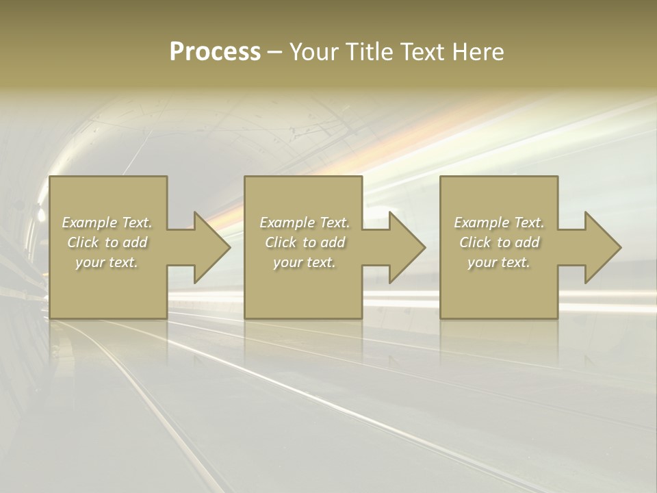 Vitesse Tunnel Strasbourg PowerPoint Template