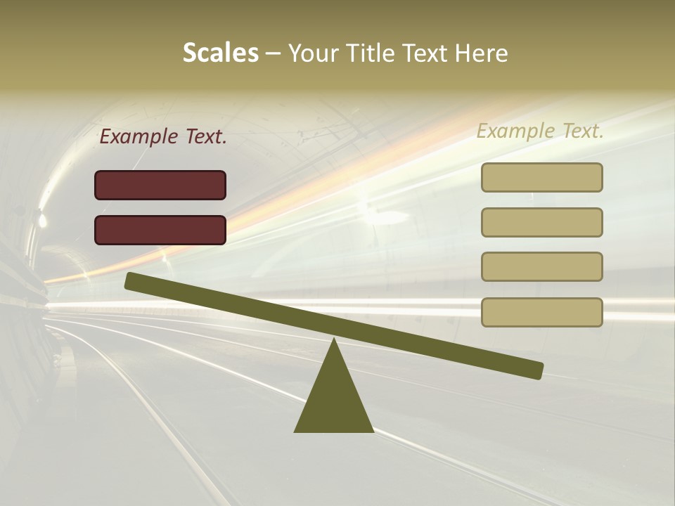 Vitesse Tunnel Strasbourg PowerPoint Template