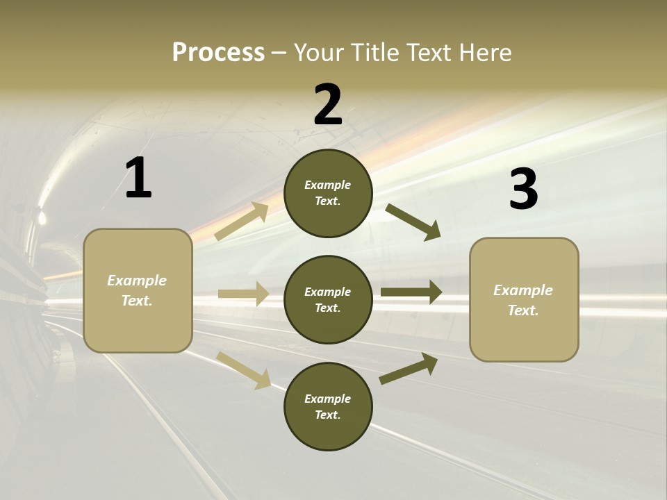 Vitesse Tunnel Strasbourg PowerPoint Template