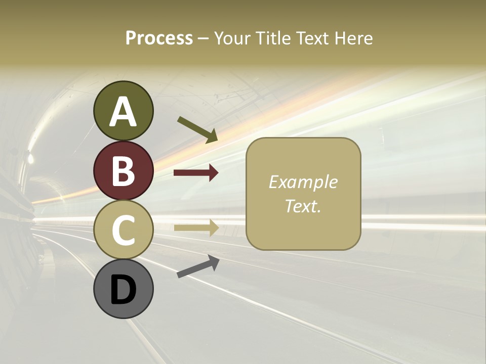 Vitesse Tunnel Strasbourg PowerPoint Template