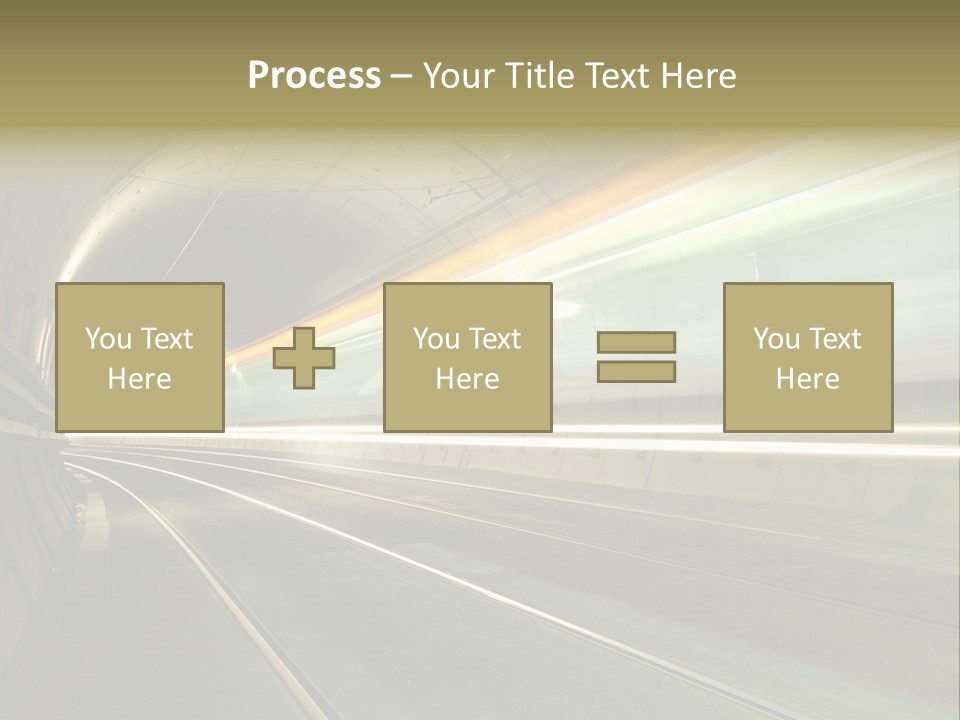 Vitesse Tunnel Strasbourg PowerPoint Template