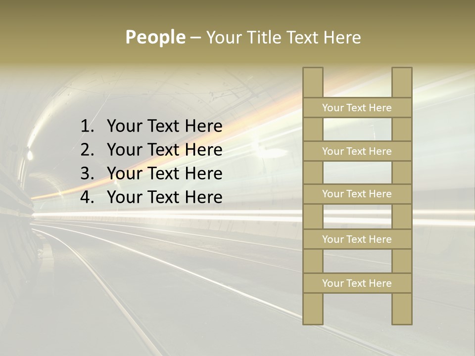 Vitesse Tunnel Strasbourg PowerPoint Template