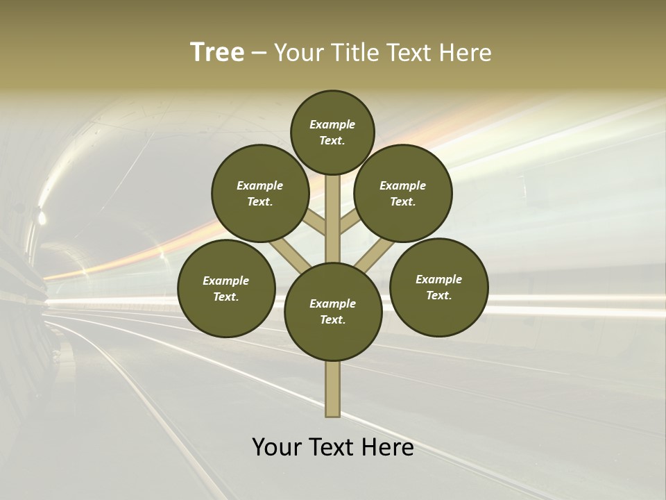 Vitesse Tunnel Strasbourg PowerPoint Template