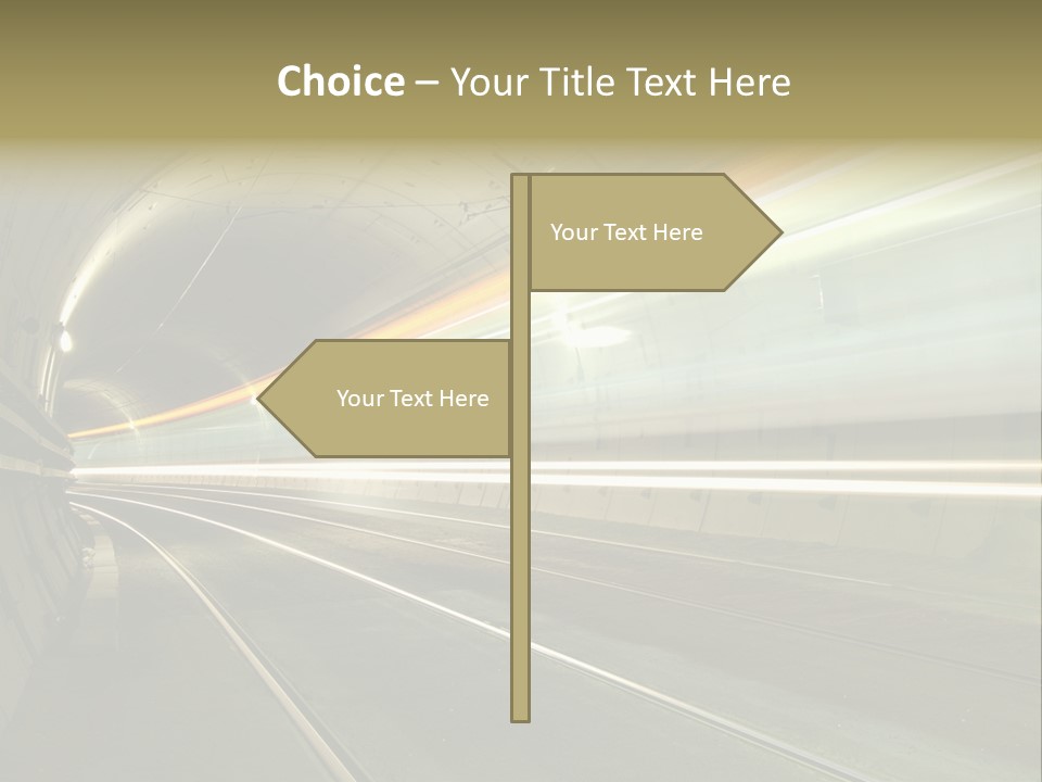 Vitesse Tunnel Strasbourg PowerPoint Template