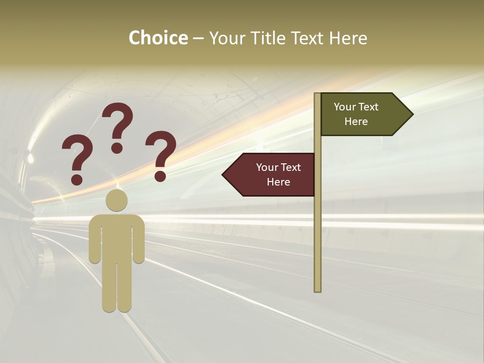 Vitesse Tunnel Strasbourg PowerPoint Template