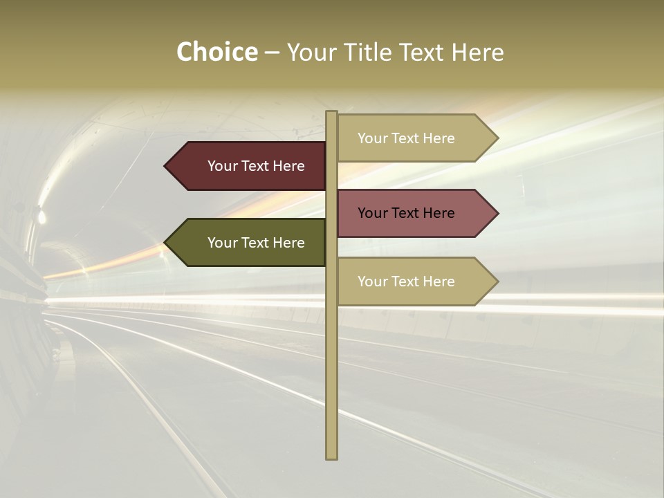 Vitesse Tunnel Strasbourg PowerPoint Template