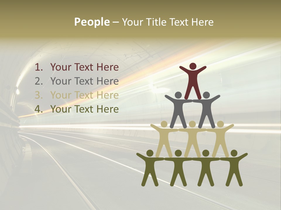 Vitesse Tunnel Strasbourg PowerPoint Template