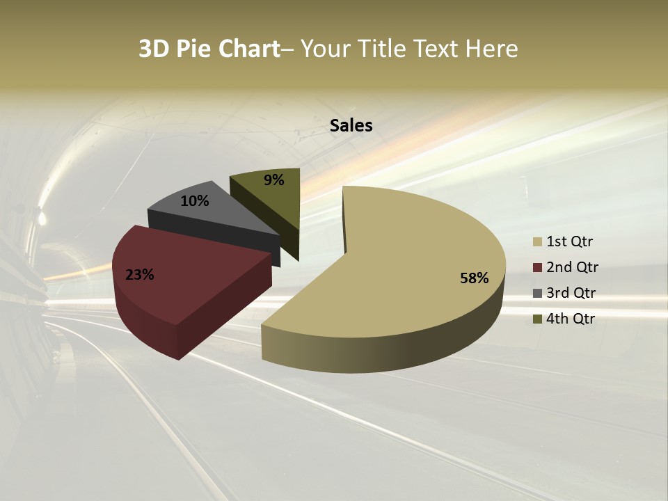 Vitesse Tunnel Strasbourg PowerPoint Template