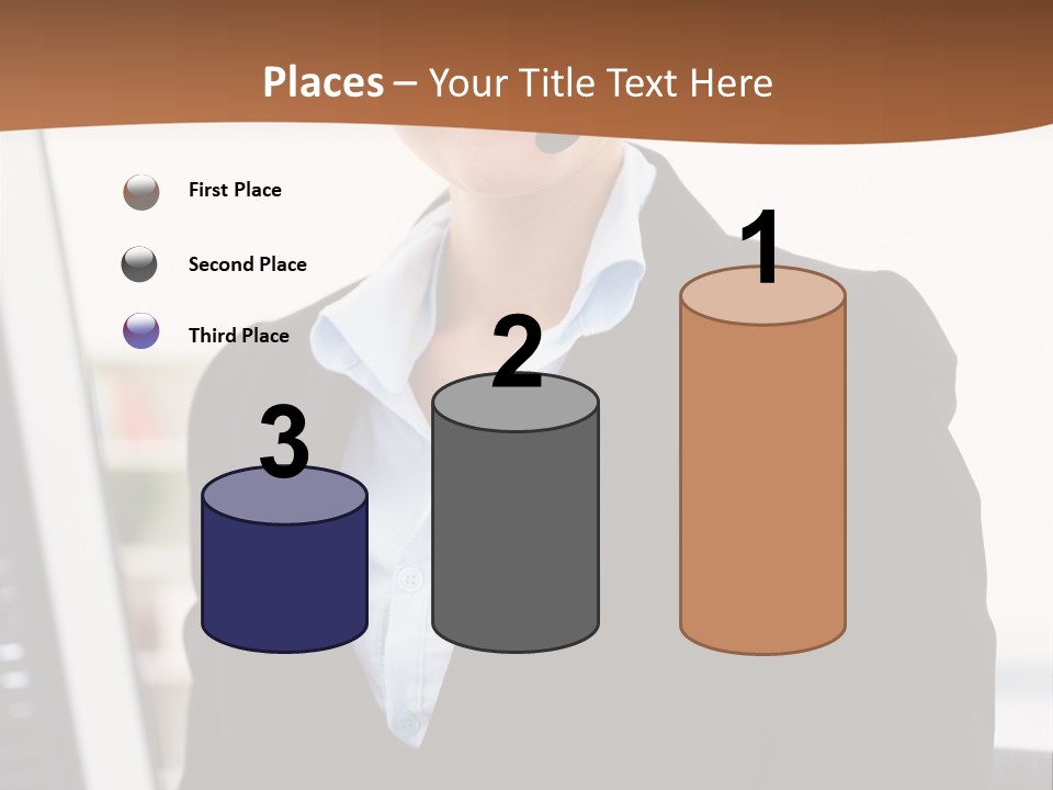 Female Suit Company PowerPoint Template