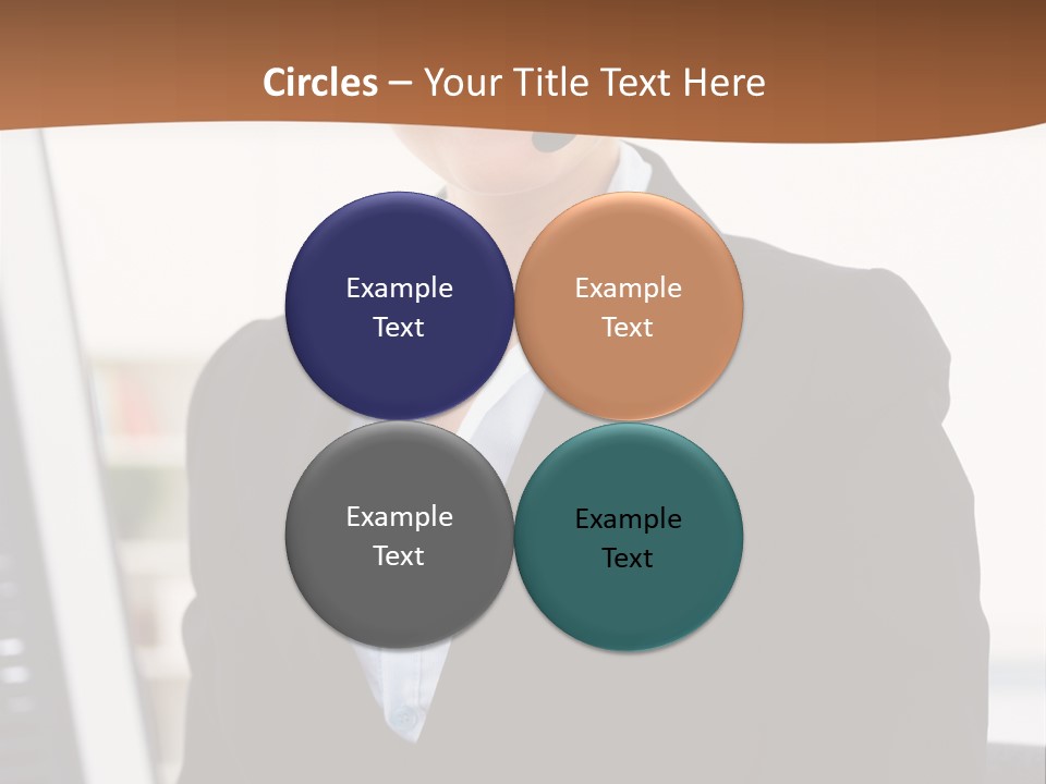 Female Suit Company PowerPoint Template