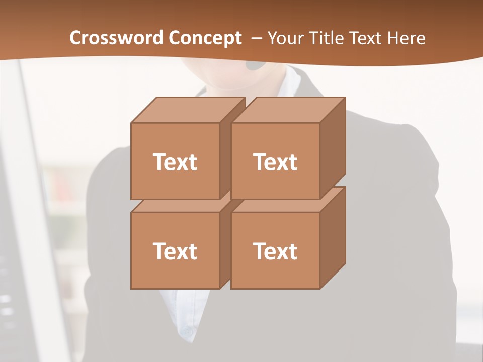 Female Suit Company PowerPoint Template