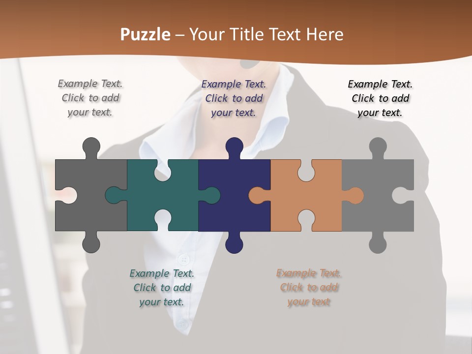 Female Suit Company PowerPoint Template